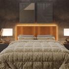 Cabeceira Modulada Queen 160 Cm Com Led Boucle Milani Store