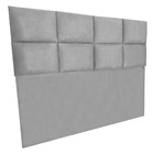 Cabeceira Modulada Queen 1 60m Lorena Suede - Pallazio - Cinza