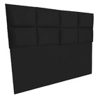 Cabeceira Modulada Queen 1 60m Lorena Suede - Pallazio - Preto