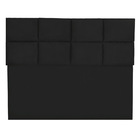 Cabeceira Modulada Solteiro 0 90m Lorena Suede Preto - Pallaz