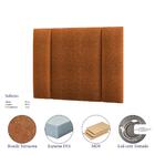 Cabeceira Modulada Solteiro 90 Cm Com Led Boucle Milani Store