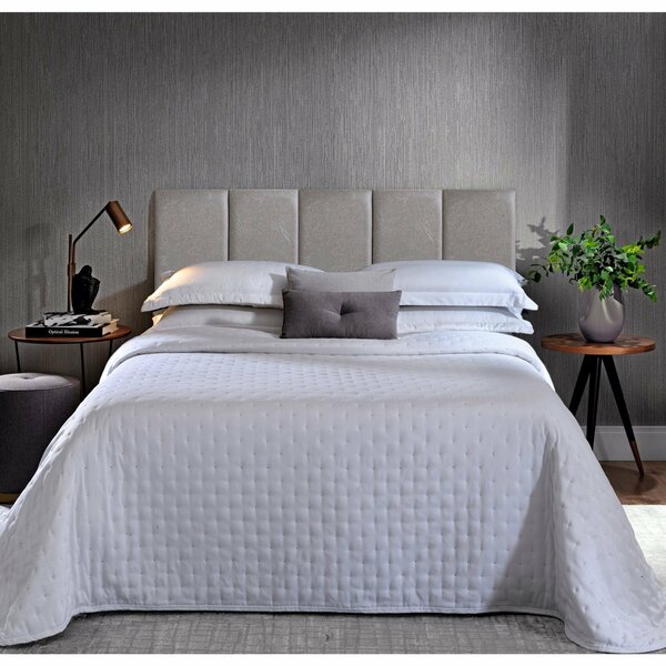 Cabeceira Modular Casal Corino 5 Módulos 30cm X 60cm Cinza Ra