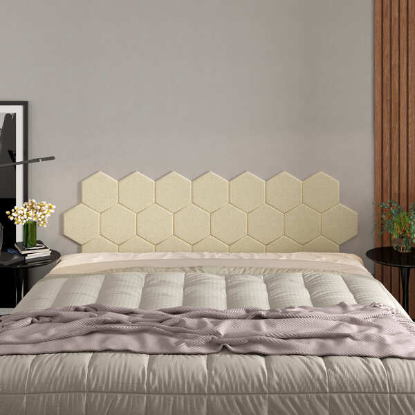 Cabeceira Modular Em Tecido Casal Áustria Linho