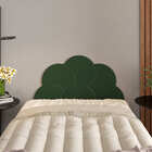 Cabeceira Modular Solteiro Chile Em Tecido Sintético Cor Verd