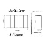 Cabeceira Modular Sonho 20x60 Em Corino Cinza