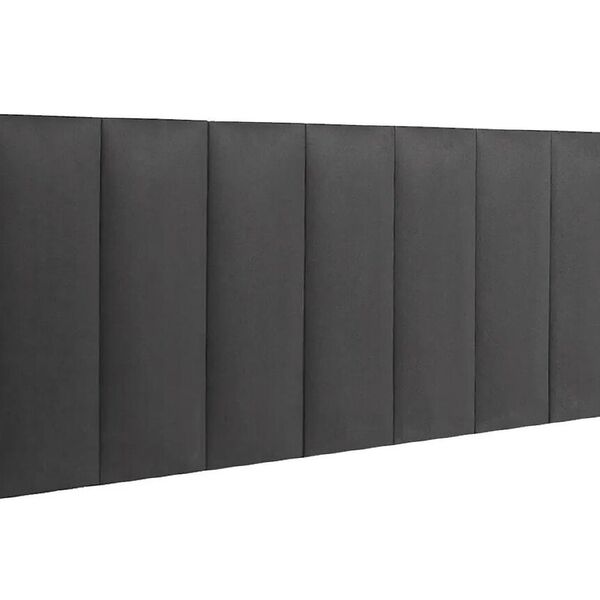 Cabeceira Modular Sonho King 60x200 Em Corino Cinza