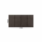 Cabeceira Modulo Kit 4 Peças 0.35x0.70cm Marrom