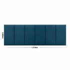 Cabeceira Modulo Kit 6 Peças 0.35x0.70cm Azul