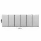 Cabeceira Modulo Kit 6 Peças 0.35x0.70cm Prata