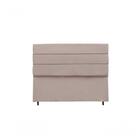 Cabeceira Móveis Trida Paloma Solteiro Suede Bege 0,90x122cm