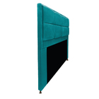 Cabeceira Munique 140 Cm Casal Suede Azul Turquesa - Amarena