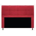 Cabeceira Munique 140 Cm Casal Suede Vermelho - Amarena Móveis