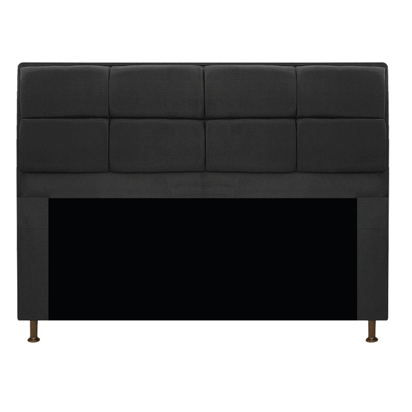 Cabeceira Munique 195 Cm King Size Corano Preto - Amarena Móv