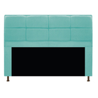 Cabeceira Munique 195 Cm King Size Suede Azul Tiffany - Amare