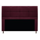 Cabeceira Munique 195 Cm King Size Suede Bordô - Amarena Móve