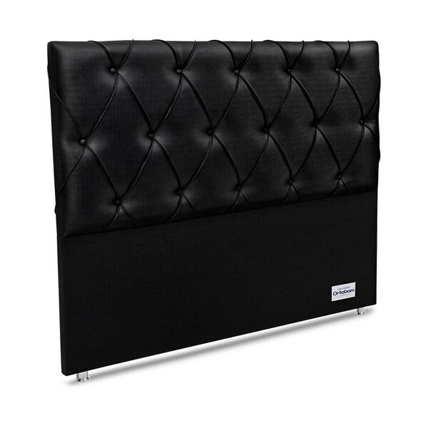 Cabeceira Murat Facto Nero Casal (9x140x125) - Ortobom