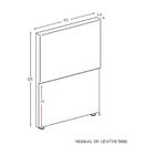 Cabeceira Murat Facto Nero Solteiro (9x90x125) - Ortobom