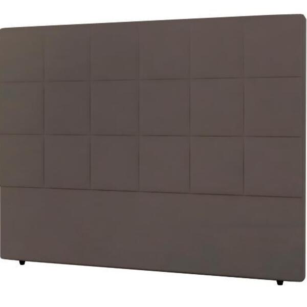Cabeceira Nairóbi Casal 1400mm Veludo Adar Marrom - Simbal