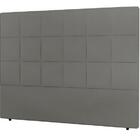 Cabeceira Nairóbi Casal 1400mm Veludo Slim Chumbo - Simbal