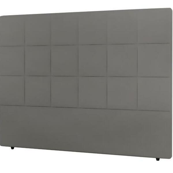 Cabeceira Nairóbi Casal 1400mm Veludo Slim Chumbo - Simbal