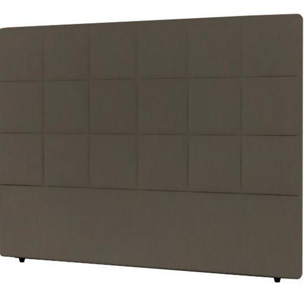 Cabeceira Nairóbi Queen 1600mm Veluso Slim Chocolate - Simbal