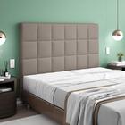 Cabeceira Nairóbi Solteiro 900mm Veludo Adar Camurça - Simbal