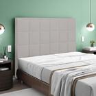 Cabeceira Nairóbi Solteiro 900mm Veludo Adar Off White - Simb