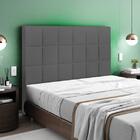 Cabeceira Nairóbi Viúva 1000mm Linho Chumbo - Simbal