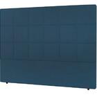 Cabeceira Nairóbi Viúva 1000mm Veludo Azul - Simbal