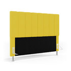 Cabeceira Nashira 140 Para Cama De Casal Z-004 Sued Amarelo A