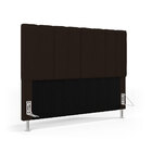 Cabeceira Nashira 140 Para Cama De Casal Z-010 Sued Marrom Ar