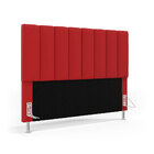 Cabeceira Nashira 160 Para Cama Queen A-020 Couro Vermelho Ar