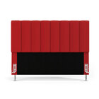 Cabeceira Nashira 160 Para Cama Queen A-020 Couro Vermelho Ar