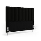 Cabeceira Nashira 160 Para Cama Queen N-024 Veludo Preto Arad
