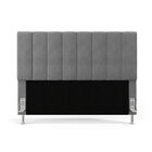 Cabeceira Nashira 160 Para Cama Queen Z-008 Sued Cinza Aradec