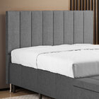 Cabeceira Nashira 195 / N-041 Linho Cinza Escuro Aradecor