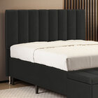 Cabeceira Nashira 195 Para Cama King N-022 Veludo Cinza Escur