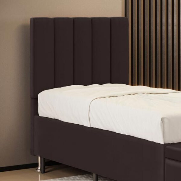 Cabeceira Nashira 90 Para Cama De Solteiro Couro Aradecor