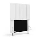 Cabeceira Nashira 90 Para Cama De Solteiro Couro Aradecor