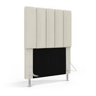 Cabeceira Nashira 90 Para Cama De Solteiro Couro Aradecor