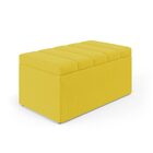 Cabeceira Nashira E Calçadeira Baú Navi 90 Para Cama De Solte