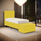 Cabeceira Nashira E Calçadeira Baú Navi 90 Para Cama De Solte