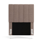 Cabeceira Nashira E Calçadeira Navi 90 Para Cama De Solteiro