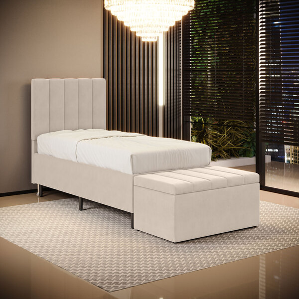 Cabeceira Nashira E Calçadeira Navi 90 Sued Aradecor