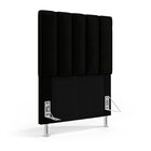 Cabeceira Nashira E Calçadeira Navi 90 Veludo Aradecor