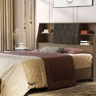 Cabeceira Núbia Casal 1.4 Com Capitonê Castanho/nogal – Vj Mó