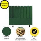 Cabeceira Nuvem Cama Box Queen 160 Cm Alanis Suede Verde