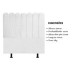 Cabeceira Nuvem Cama Box Solteiro 90 Cm Alanis Suede Branco