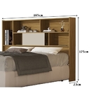 Cabeceira Olivia Queen 1.6 Nature/off White – Vj Móveis