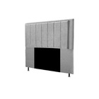 Cabeceira Opala Cama Box King 193cm Linho Cinza - Ssx Multico